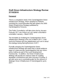 Draft Green Infrastructure Strategy Review 27/10/2010