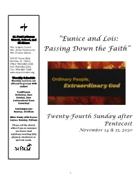 “Eunice and Lois: Passing Down the Faith”