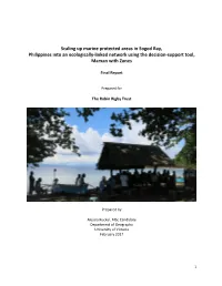 Scaling up Marine Protected Areas in Sogod Bay, Philippines Into an Ecologically-Linked Network Using the Decision-Support Tool, Marxan with Zones