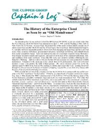The History of the Enterprise Cloud As Seen by an "Old Mainframer”