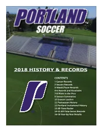 2018 History & Records