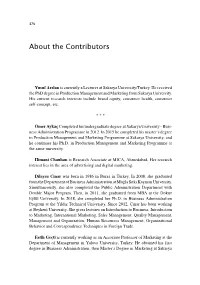 About the Contributors