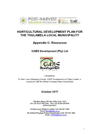 Appendix C THDP Resources