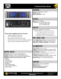 Control Surface: Electrical Physical Displays Dmx