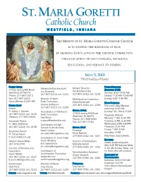MAY 5, 2019 Third Sunday of Easter