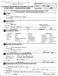 National Register of Historic Places Inventory « Nomination Form