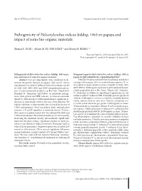 Pathogenicity of Helicotylenchus Indicus Siddiqi, 1963 on Papaya and Impact of Some Bio-Organic Materials