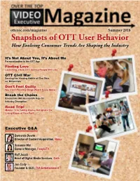 Snapshots of OTT User Behavior How Evolving Consumer Trends Are Shaping the Industry