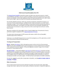 2018 General Assembly Updates from VFA Trucking and Transportation