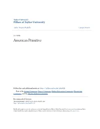 American Primitive