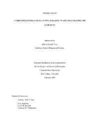 Dissertation Competitive Interactions of Two