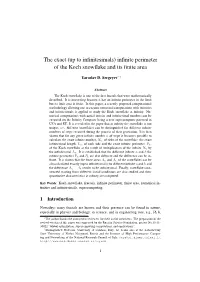 Infinite Perimeter of the Koch Snowflake And