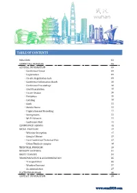 Table of Contents