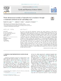Three-Dimensional Models of Hydrothermal Circulation Through a Seamount Network on Fast-Spreading Crust ∗ Rachel M