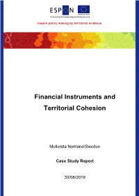 Financial Instruments and Territorial Cohesion