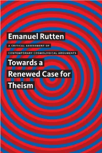Towards a Renewed Case for Theism