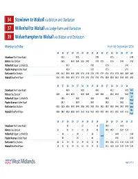 39 Wolverhampton to Walsall Via Bilston and Darlaston