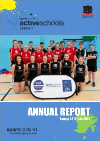Active Schools Annual Report 2019-2020