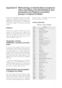 Appendix-D Methodology of Standardised Acceptance Rates