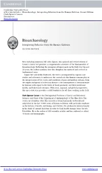 Bioarchaeology: Interpreting Behavior from the Human Skeleton: Second Edition Clark Spencer Larsen Frontmatter More Information