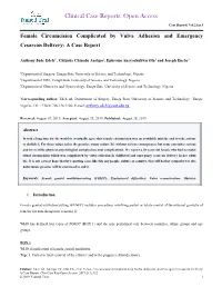 Clinical Case Reports: Open Access