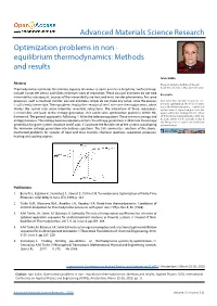 Equilibrium Thermodynamics: Methods and Results