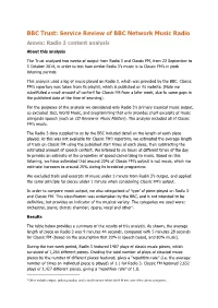 Radio 3 Content Analysis