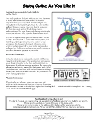 Study Guide: As You Like It