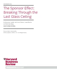 The Sponsor Effect: Breaking Through the Last Glass Ceiling