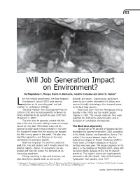 Will Job Generation Impact on Environment? by Magdalena C