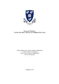 Youtube, Pop Music, and Power in a Philippine Prison Video Thesis