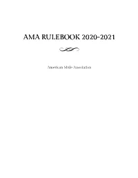 Ama Rulebook 2020-2021 P