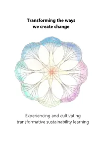 Experiencing and Cultivating Transformative Sustainability Learning