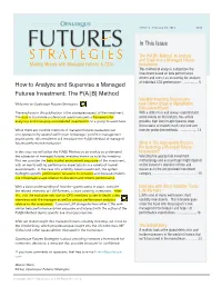 How to Analyze and Supervise a Managed Futures