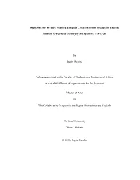 Making a Digital Critical Edition of Captain Charles