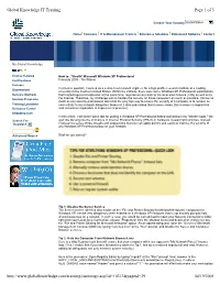 Page 1 of 3 Global Knowledge IT Training 04/19/2005