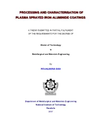 Processing and Characterisation of Plasma
