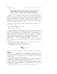 The Hidden Subgroup Problem and Quantum Computation Using Group Representations∗