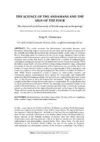 The Science of the Andamans and the Sign of the Four