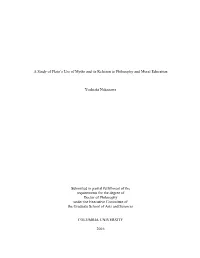 A Study of Plato's Use of Myths and Its Relation to Philosophy and Moral