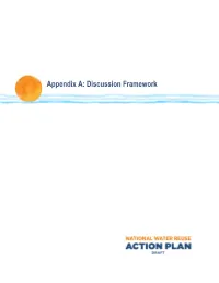 Draft National Water Reuse Action Plan: Appendix A