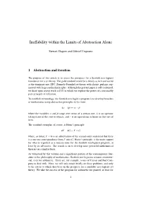 Ineffability Within the Limits of Abstraction Alone