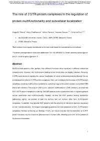 The Role of 3'UTR-Protein Complexes in the Regulation of Protein Multifunctionality and Subcellular Localization