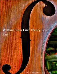 Walking Bass Line Theory Basics PDF File