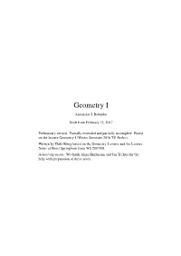 Geometry I Alexander I