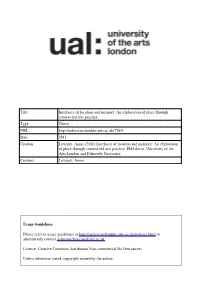 Interfaces of Location and Memory: an Exploration of Place Through Context-Led Arts Practice