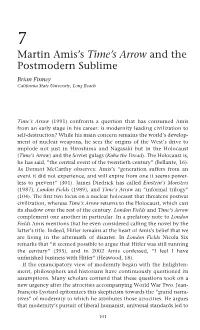 Martin Amis: Postmodernism and Beyond, Edited by Gavin Keulks 102 Martin Amis: Postmodernism and Beyond a Lethal Hostility to Deviation Or Resistance