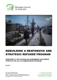 Rebuilding a Responsive and Strategic Refugee Program