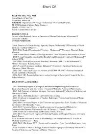 Tome Ii: Brief Curriculum Vitae