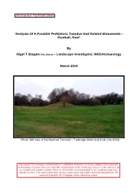 'Analysis of a Possible Prehistoric